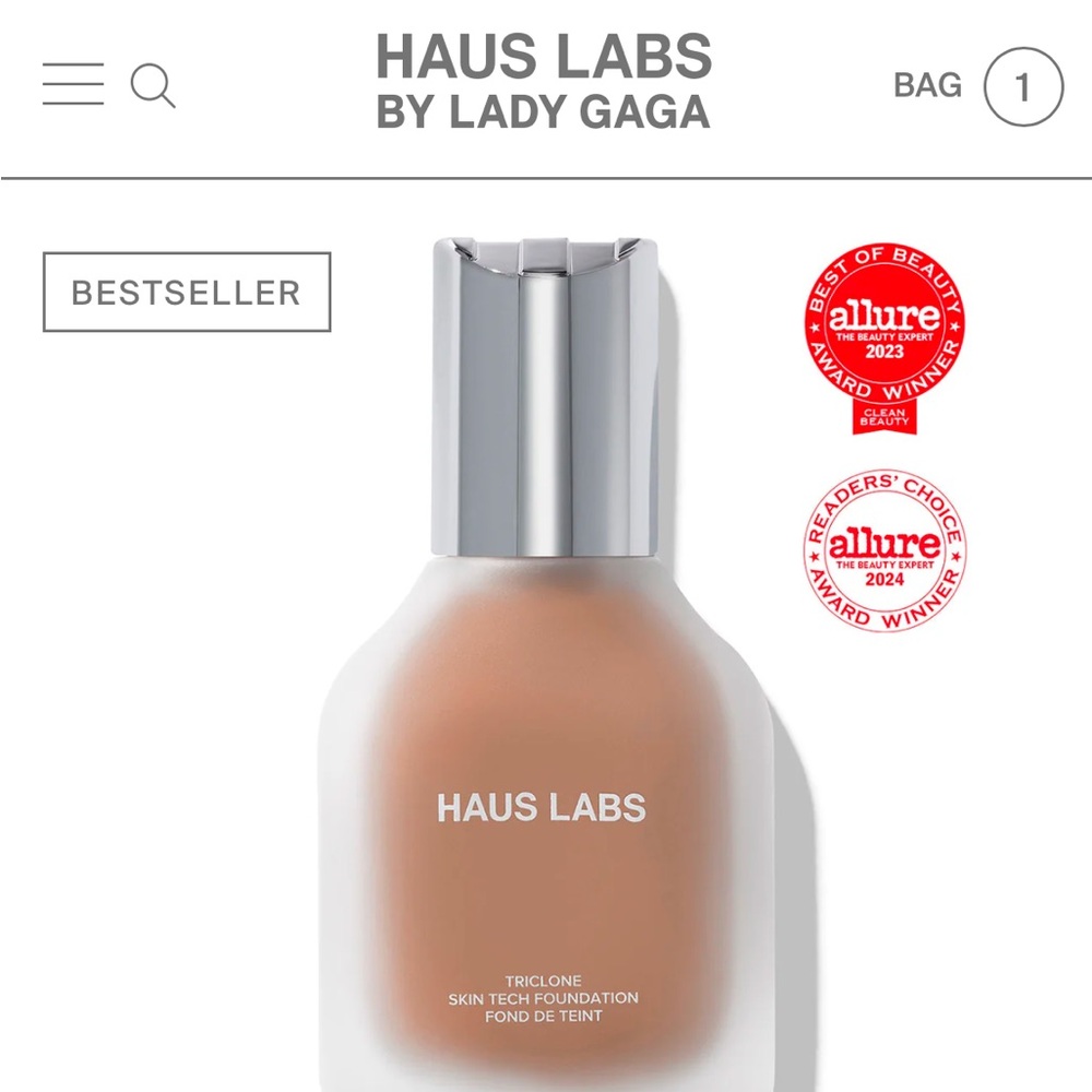 HAUS LABS BY LADY GAGA 
Triclone skin tech foundation 
30 ML / 1 FL.0Z